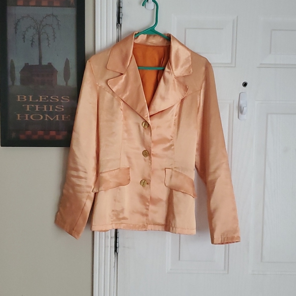 Orange peach gold jacket M/L